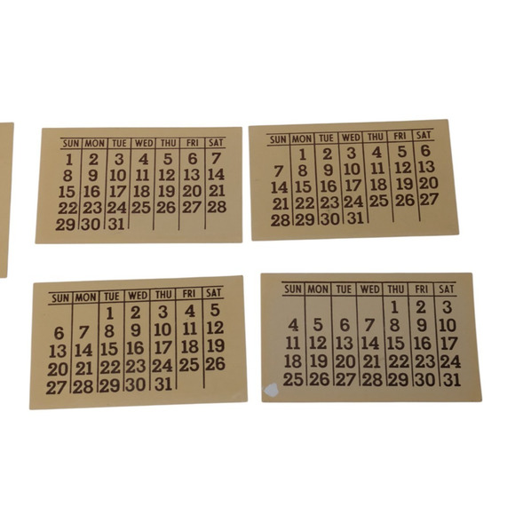 Vintage MCM Perpetual Calendar Letter Holder Desk Accessory "C" Inital Monogram - Picture 13 of 14